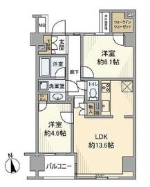 イトーピア白金ステーションプラザ 5階 間取り図