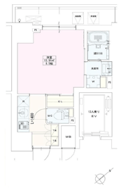 神谷町レジデンス壱番館 702 間取り図