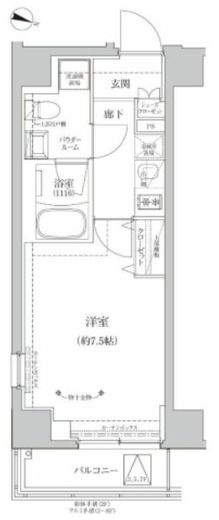 RELUXIA両国Ⅱ (リルシア両国Ⅱ) 8階 間取り図