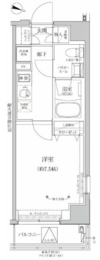 RELUXIA両国Ⅱ (リルシア両国Ⅱ) 6階 間取り図