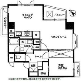 藤和シティホームズ早稲田 9階 間取り図