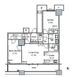 ザ・東京タワーズ ミッドタワー 17階 間取り図