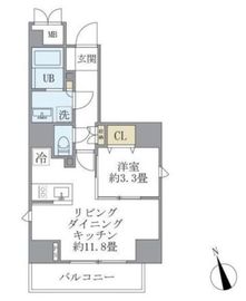 La Perla Yotsuya (ラペルラ四谷) 1101 間取り図