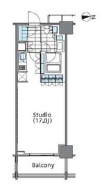 コンフォリア新宿イーストサイドタワー 1625 間取り図