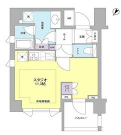 リヴェール赤坂 201 間取り図