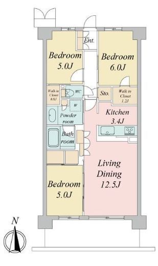 トラープランド蒼麗館 407 間取り図