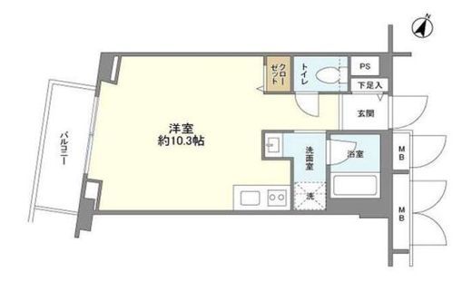 エスポワール渋谷松濤 6階 間取り図