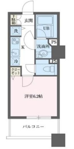 ドゥーエ横浜駅前 1008 間取り図