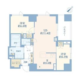 プラウド恵比寿南 4階 間取り図