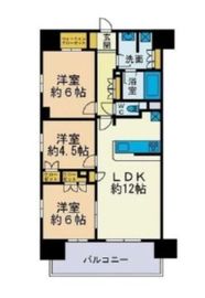 プレシス本厚木レジデンス 3階 間取り図