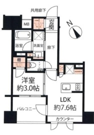 プレミアムレジデンス町屋 10階 間取り図
