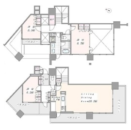 パークタワー横濱ポートサイド 25階 間取り図
