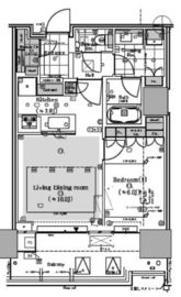 HARUMI FLAG SKYDUO SUN VILLAGE (晴海フラッグ スカイデュオ サンヴィレッジ) 4階 間取り図