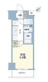 エステムコート横濱反町Ⅱ 2階 間取り図
