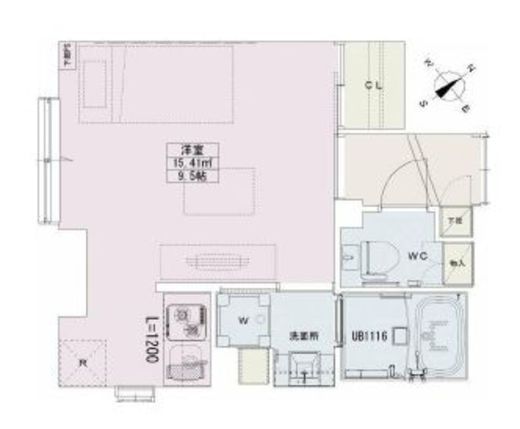 神谷町レジデンス壱番館 504 間取り図