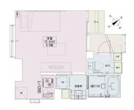 神谷町レジデンス壱番館 504 間取り図