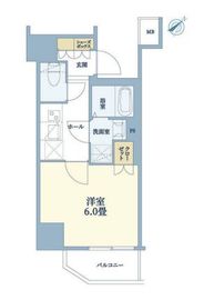エステムコート横濱反町Ⅱ 8階 間取り図