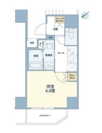 エステムコート横濱反町Ⅱ 2階 間取り図