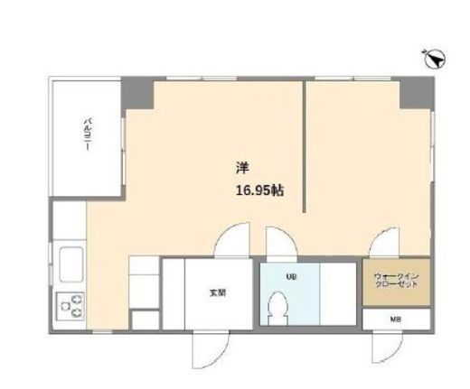キャッスル北沢代々木上原 2階 間取り図