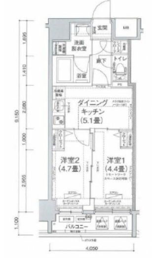 アイルプレミアム池袋ノルド 7階 間取り図