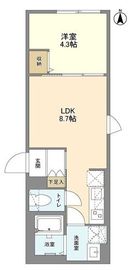 ウェルスクエア笹塚Ⅱ 101 間取り図