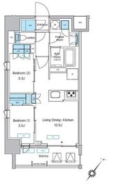 プレディアコート大森山王 501 間取り図