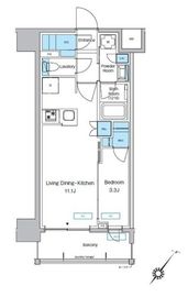 プレディアコート大森山王 1002 間取り図