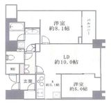 THE ROPPONGI TOKYO CLUB RESIDENCE 13階 間取り図