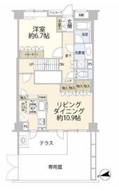 クレッセント二子玉川アッサンブラージュ 1階 間取り図