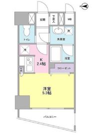 プレディアスタイル横濱沢渡 206 間取り図