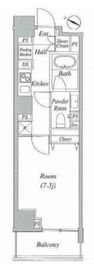 グレイスコート目黒 408 間取り図
