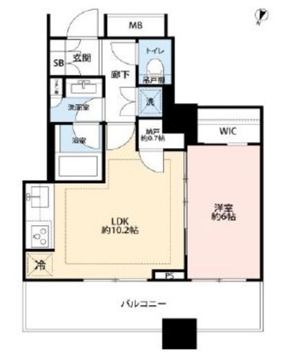 ブリリア大井町ラヴィアンタワー 23階 間取り図