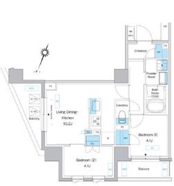プレディアコート板橋 603 間取り図