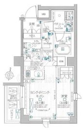 デュオステージ北千住Ⅱ 6階 間取り図