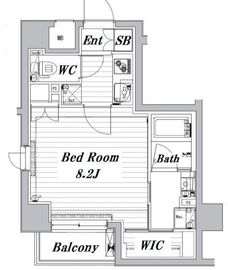 メイクスデザイン住吉3 201 間取り図