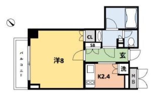 クオリア銀座 6階 間取り図