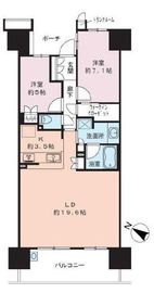 東京フロントコート 13階 間取り図