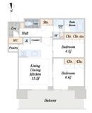 HARUMI FLAG SKYDUO SUN VILLAGE (晴海フラッグ スカイデュオ サンヴィレッジ) 38階 間取り図