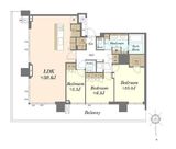 HARUMI FLAG SUN VILLAGE (晴海フラッグ サンヴィレッジ) 50階 間取り図