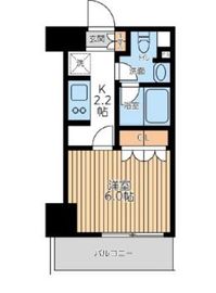 City Lux Tobe 707 間取り図