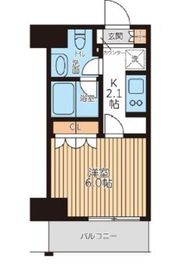 City Lux Tobe 812 間取り図