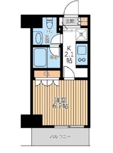 City Lux Tobe 605 間取り図