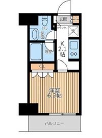 City Lux Tobe 605 間取り図