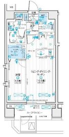デュオステージ北千住Ⅲ 8階 間取り図