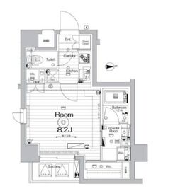 メイクスデザイン住吉3 501 間取り図