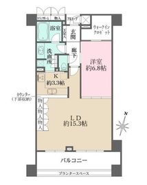 横浜ポートサイド・パーク 9階 間取り図