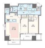 ジオグランデ白金台 8階 間取り図