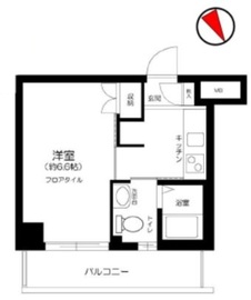 ガーラ渋谷常磐松 4階 間取り図