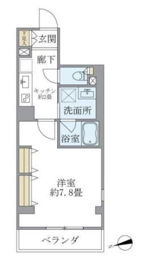ブリスたまプラーザ 301 間取り図