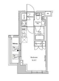 ザ・パークハビオ蕨 505 間取り図